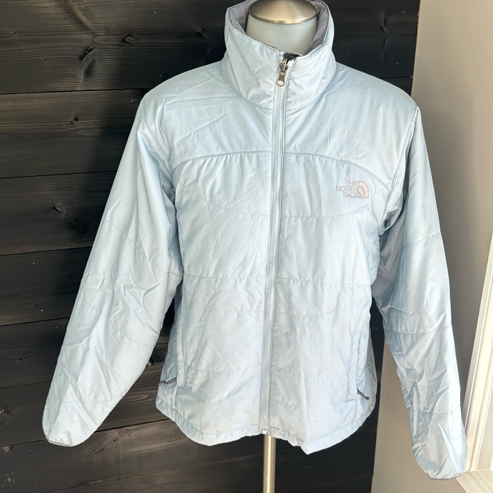 Vintage‎ The North Face Light Blue Light Puffer Jacket Size Medium